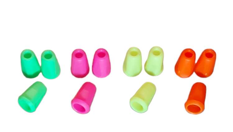 Plastová koncovka kulatá Neon oranžová
