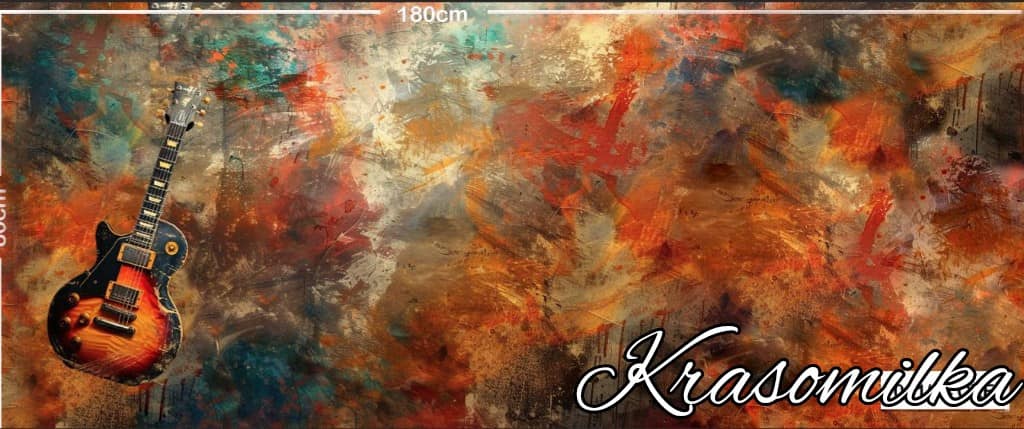 Panel -teplákovina -KYTARA 90x180cm
