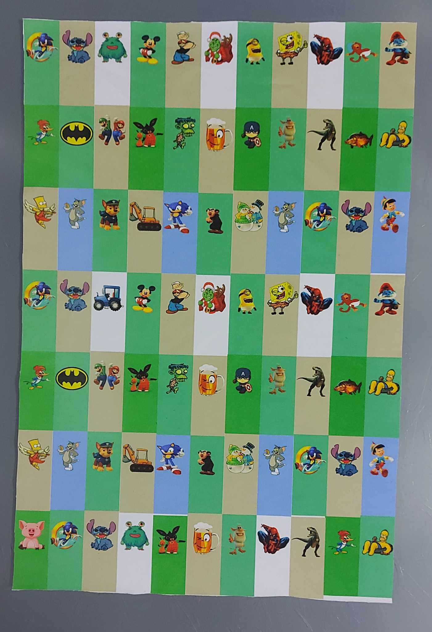 Panel se štítky 2,5cm x 6cm kluk 1