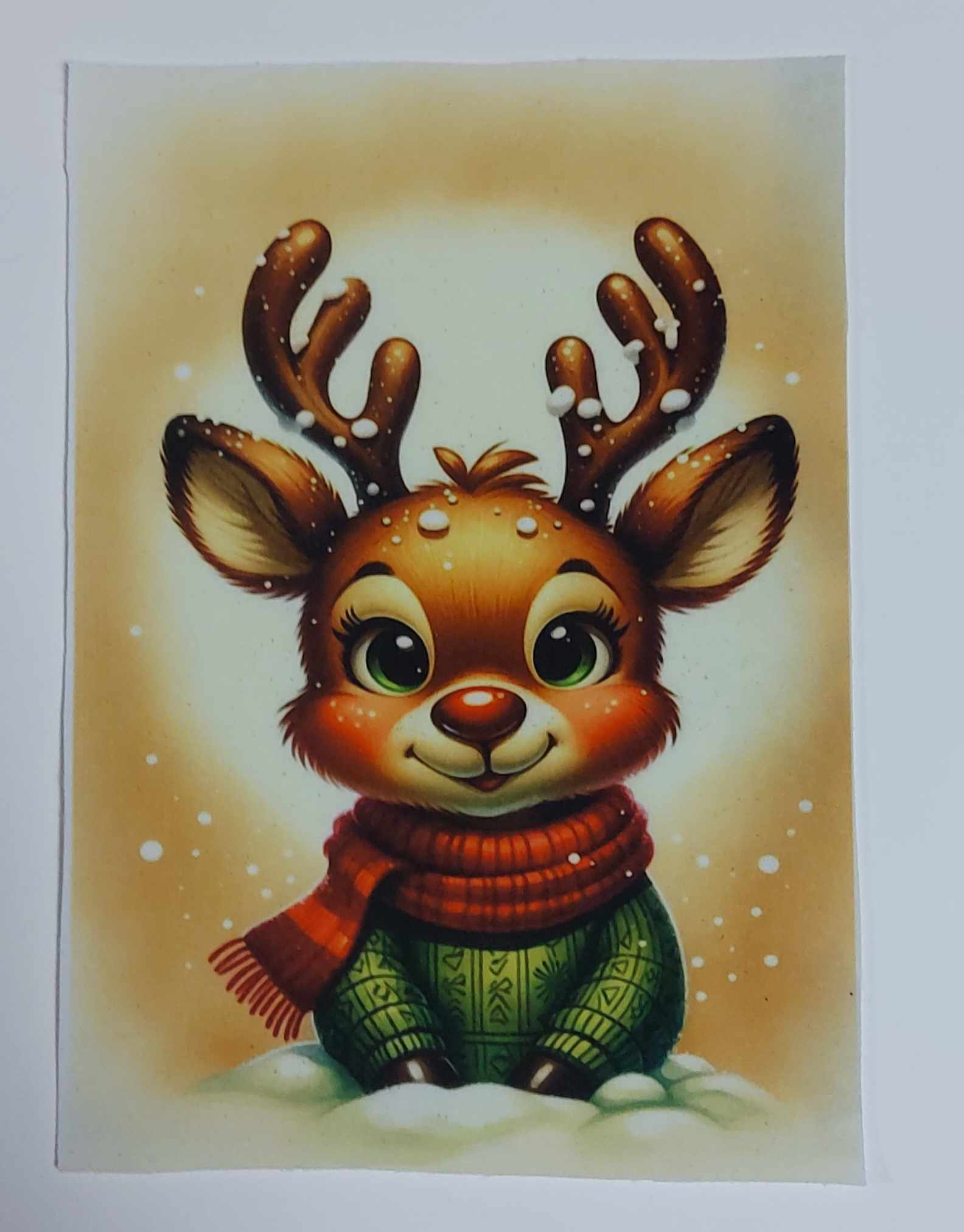 Sofftshelový panel 14cm x 20cm ,srneček