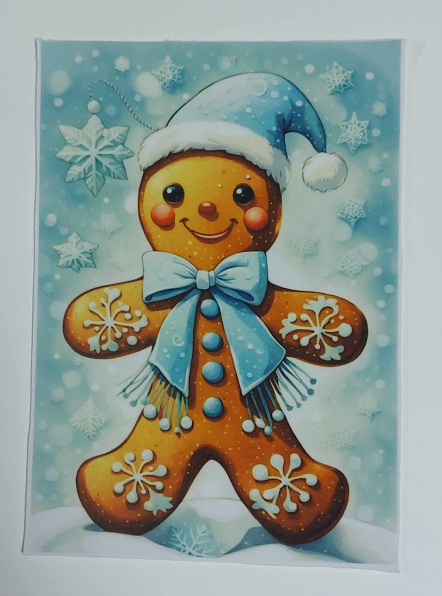 Sofftshelový panel 14cm x 20cm ,perníček