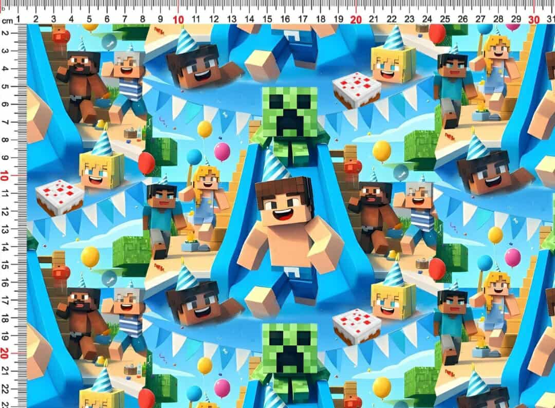 Teplákovina - Modrý Minecraft