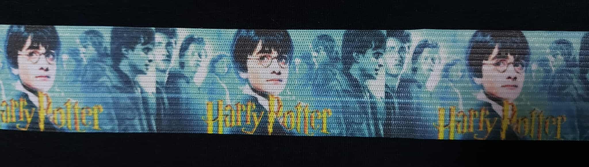 Galonová potištěná guma 4cm/95cm Harry Potter