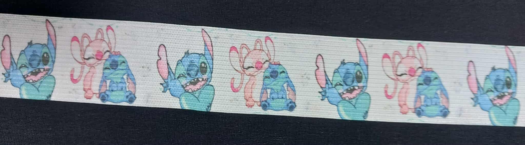 Galonová potištěná guma 4cm/95cm Stitch