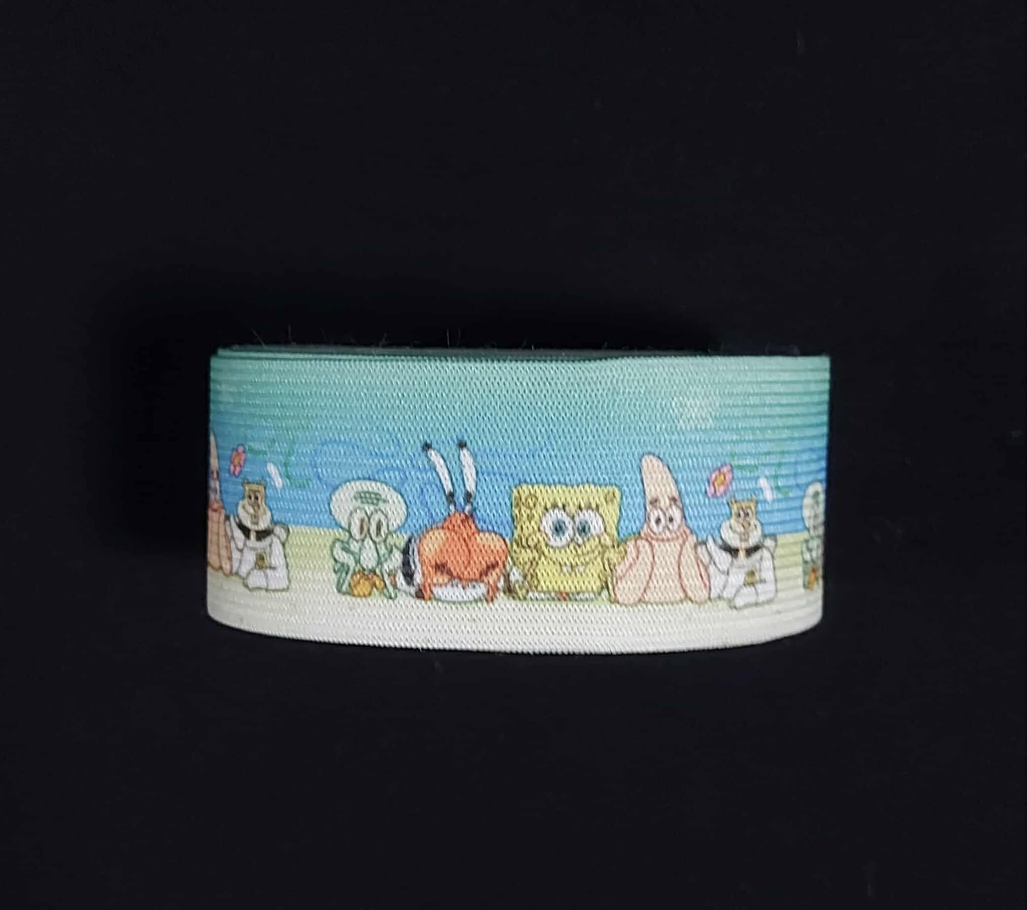 Galonová potištěná guma 4cm Spange bob 1