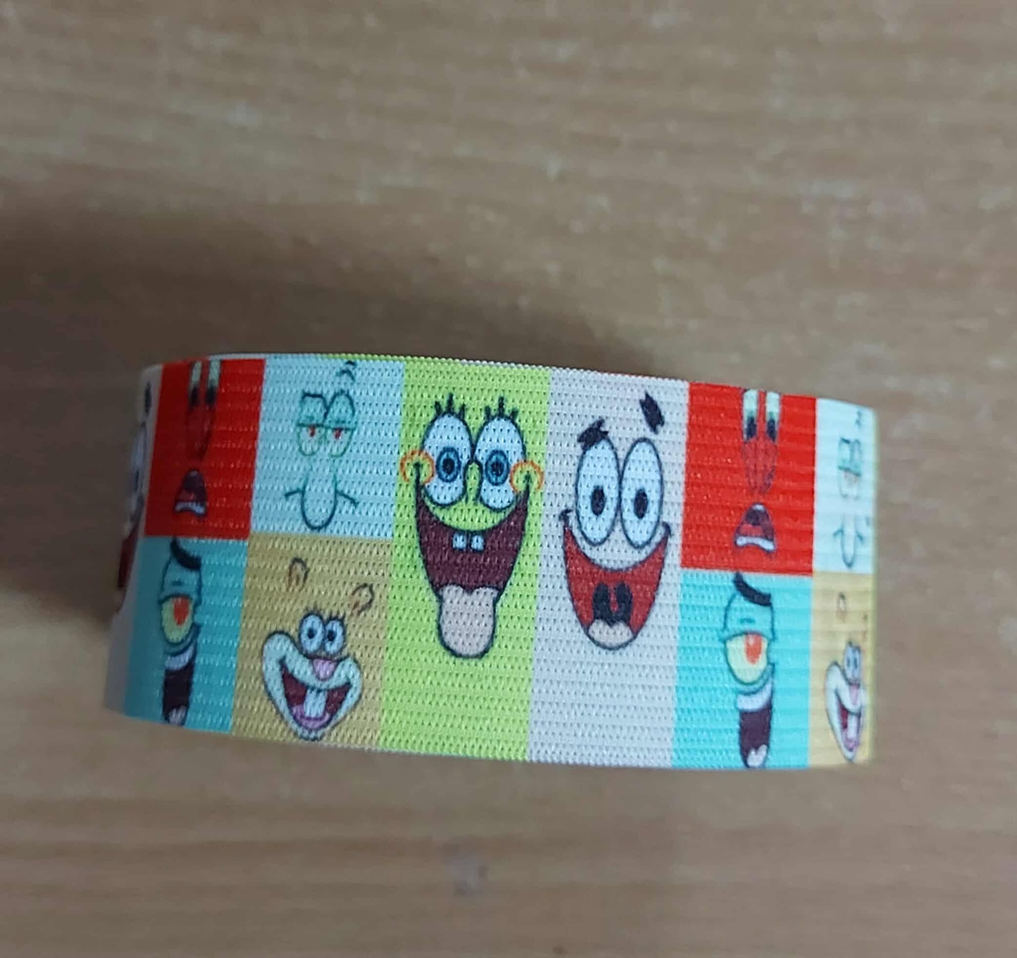 Galonová potištěná guma 4cm obličeje