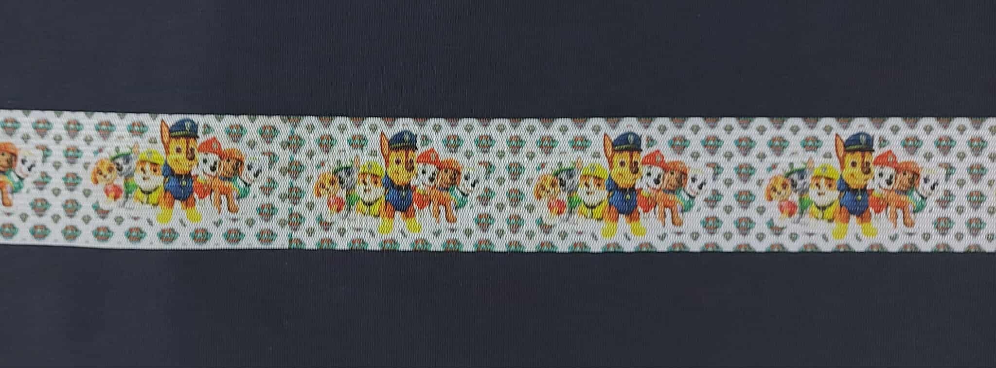 Galonová potištěná guma 4cm Paw Patrol 1