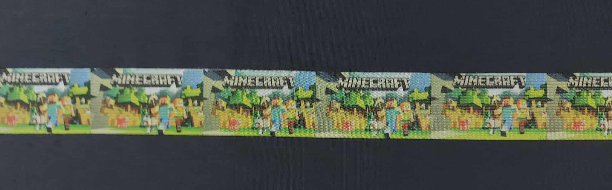 Galonová potištěná guma 4cm Minecraft
