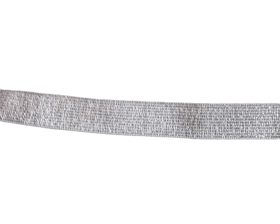 Pruženka lurex 20mm stříbrná
