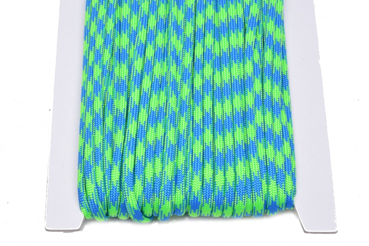 Šnůra PARACORD 4mm karibská zelená Nosnost až 270 kg