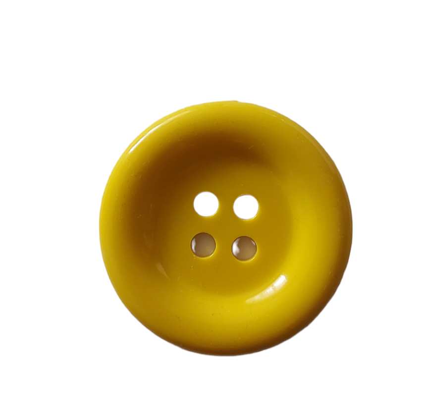 Plastový knoflík 50mm žlutý