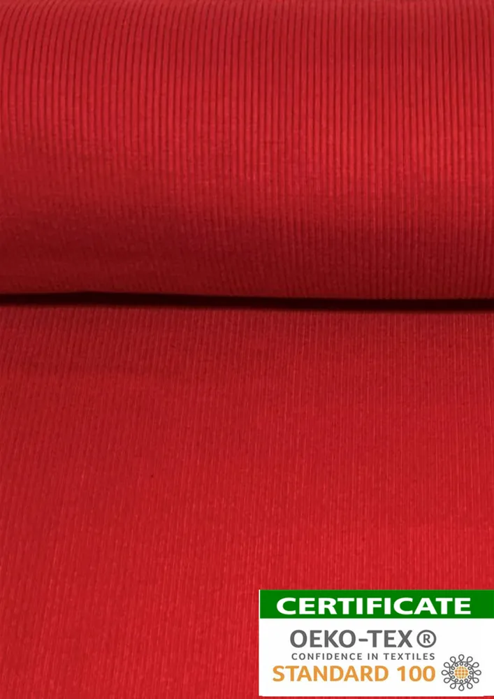 Náplet žebrovaný - červený