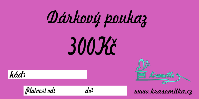 Dárkový poukaz 300kč