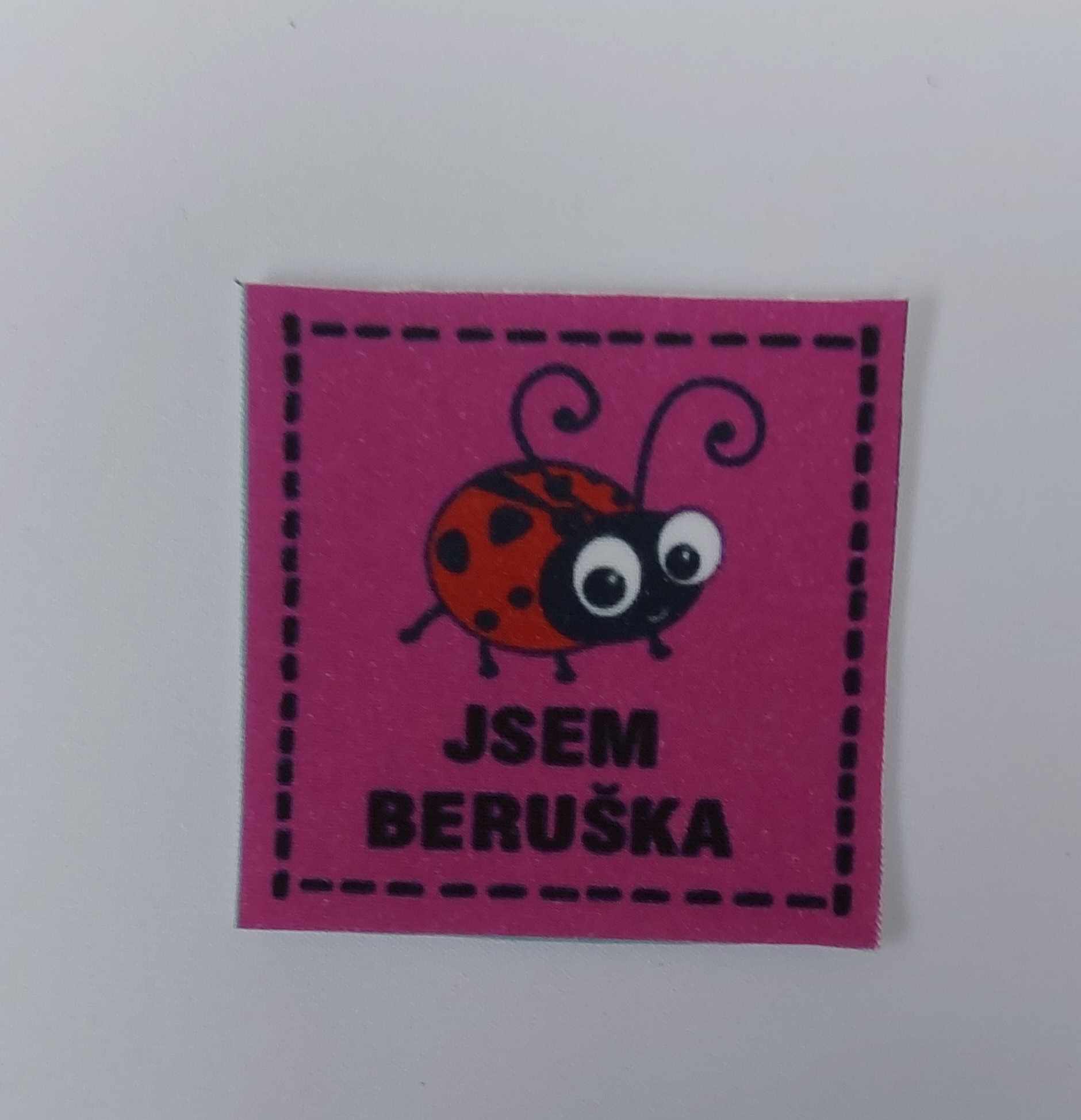 Látková nášivka - Jsem beruška