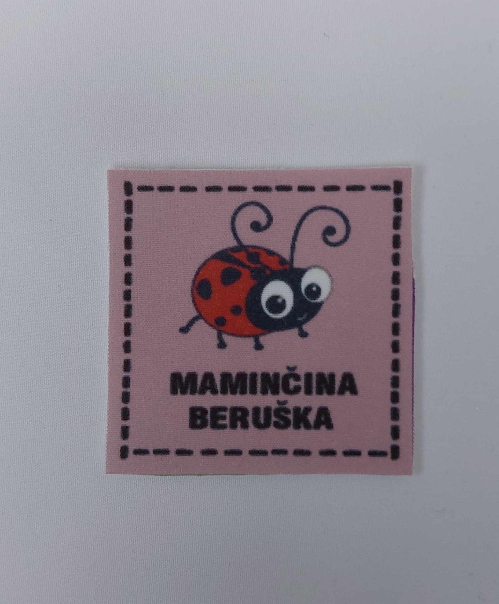 Látková nášivka - Maminčina beruška