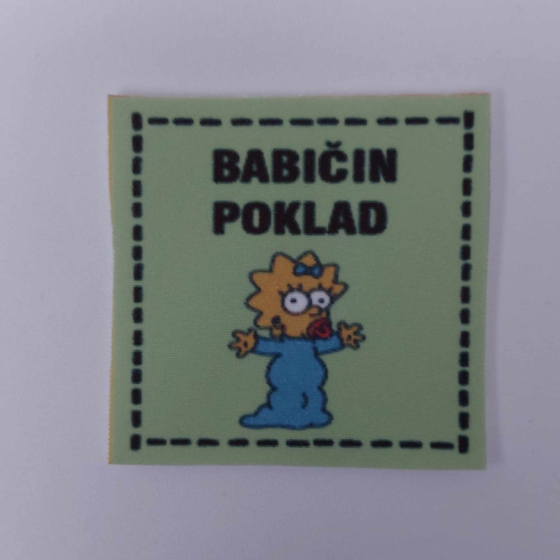 Látková nášivka - Babičin poklad