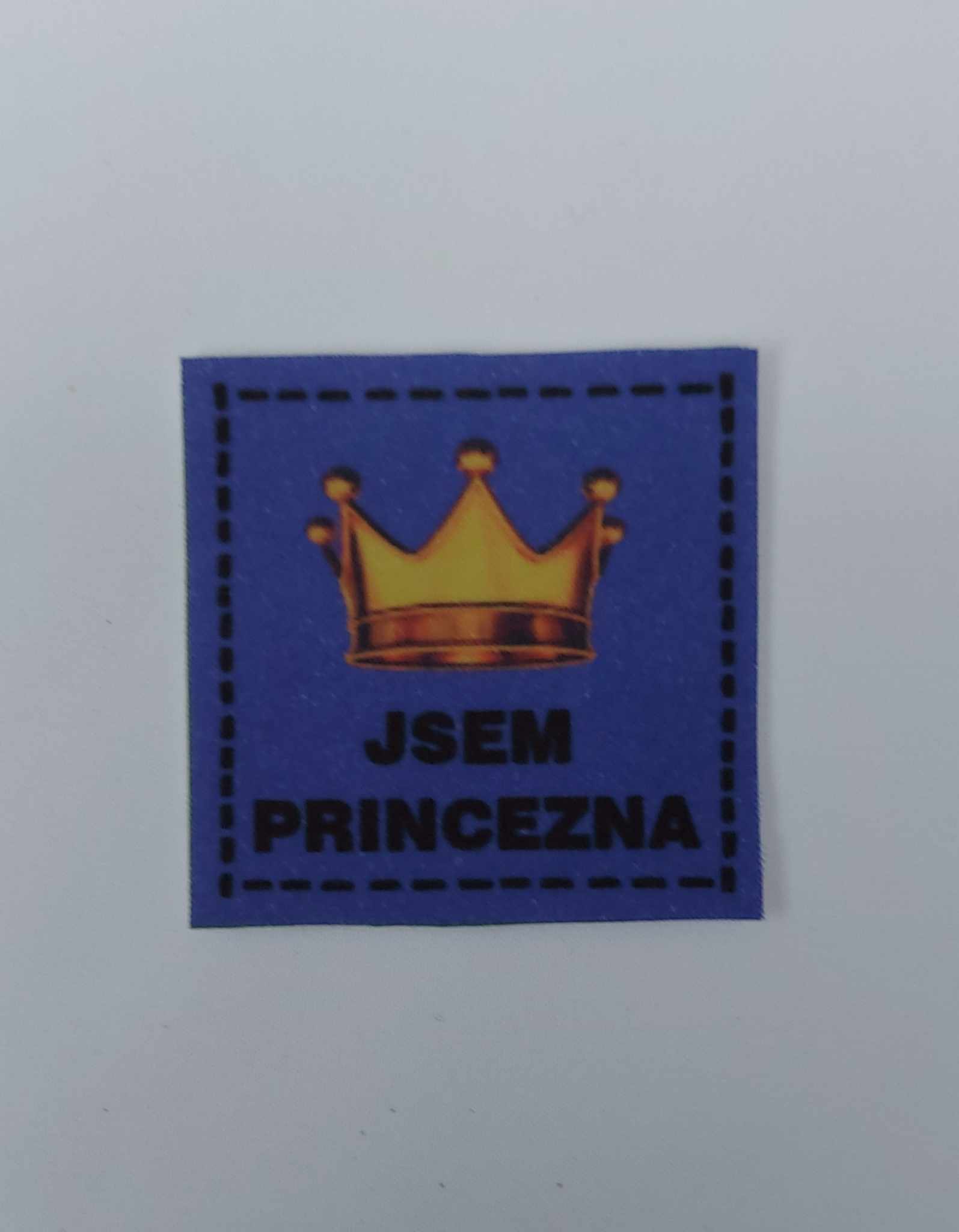 Látková nášivka - Jsem princezna