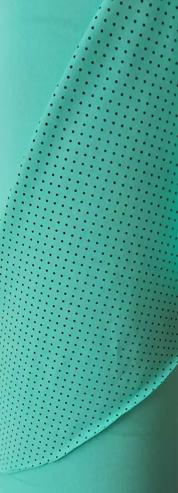 Úplet- Černý puntík na barvě MINT