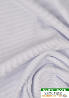 Náplet žebrovaný - bílá