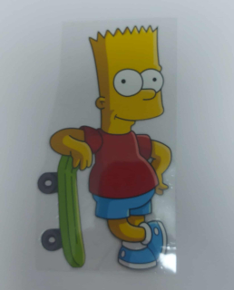 Nažehlovací aplikace - Bárt opřený o skejt