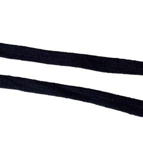 Oděvní šňůra plochá 11-15mm tm.modrá