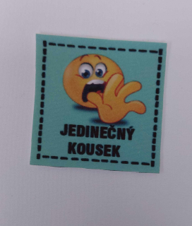 Látková nášivka - JEDINEČNÝ KOUSEK 