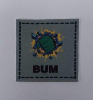 Látková nášivka - BUM